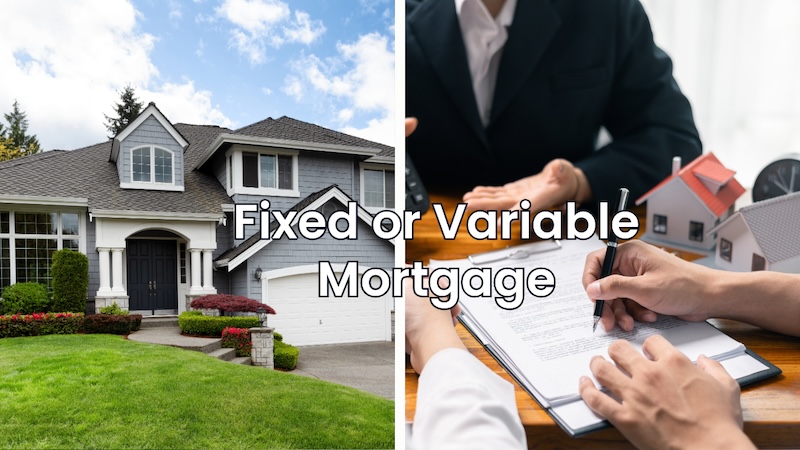 fixed or variable mortgage, a couple signing a mortgage contract